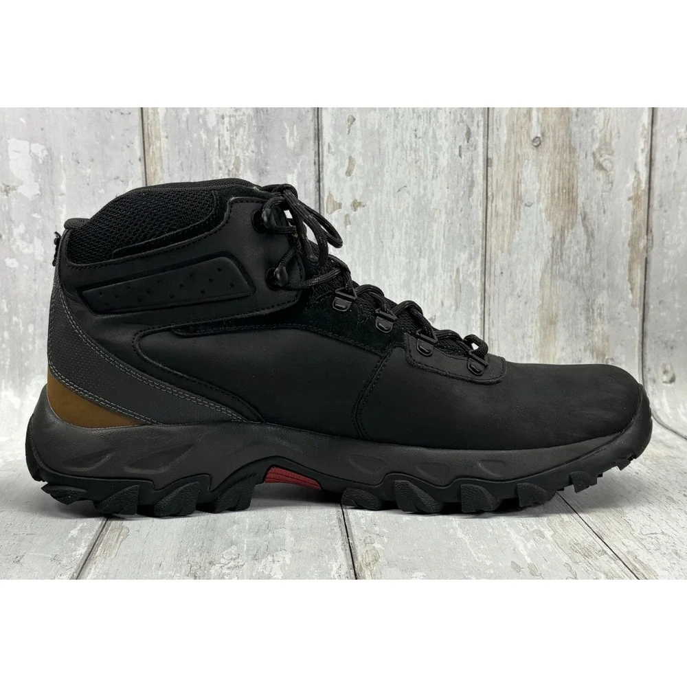Columbia Newton Ridge Plus II Waterproof Hiking Boots Men's 12 Black Shark